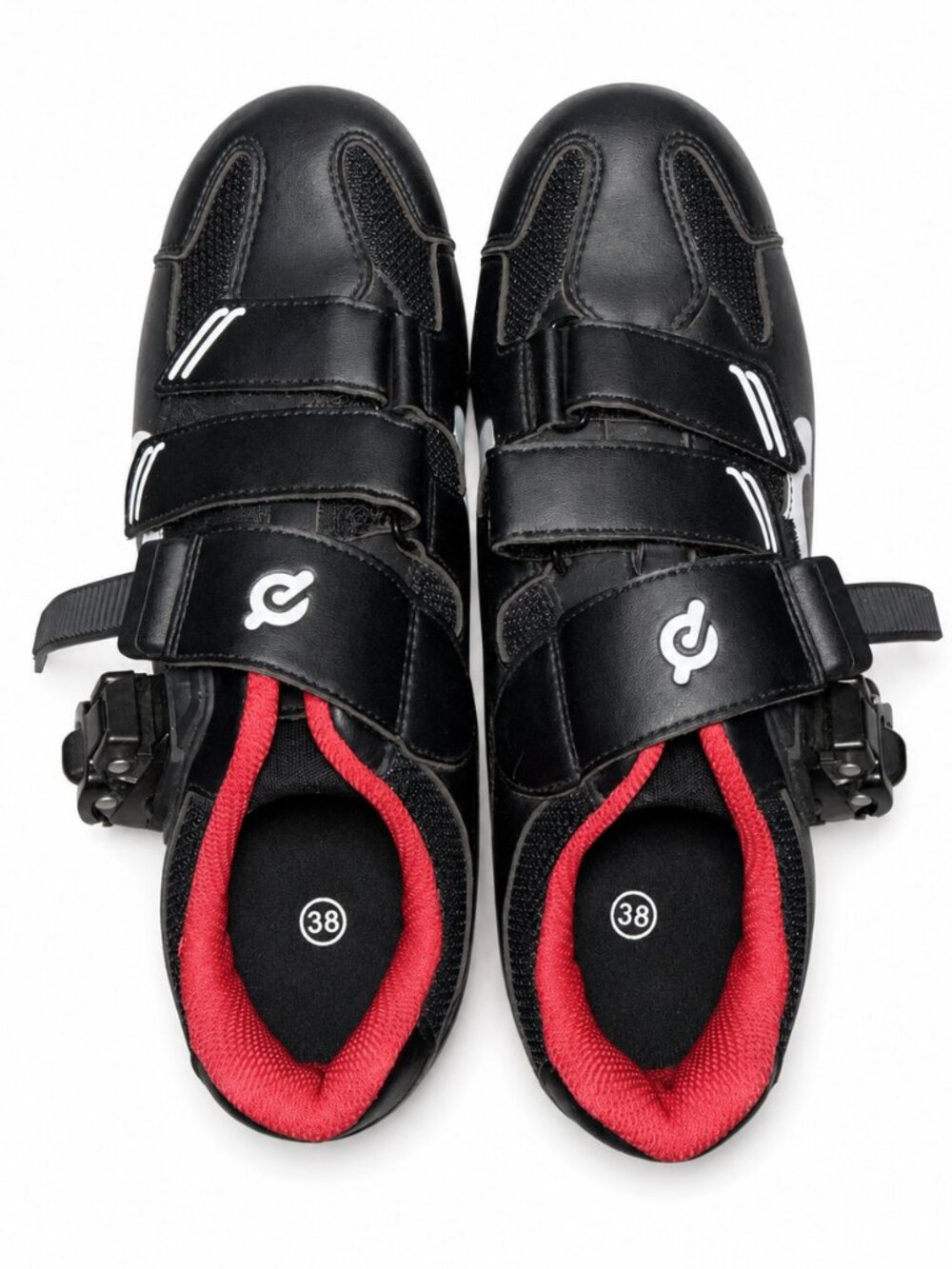 Peloton Original Cycling Shoes EU 38 Women’s 7 Delta Cleats Black Red